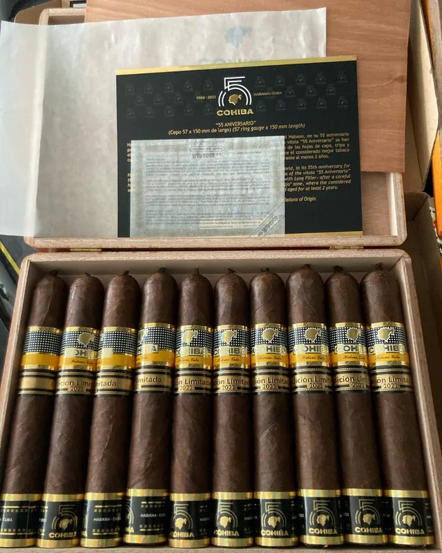 Boxes of Cohiba Behike