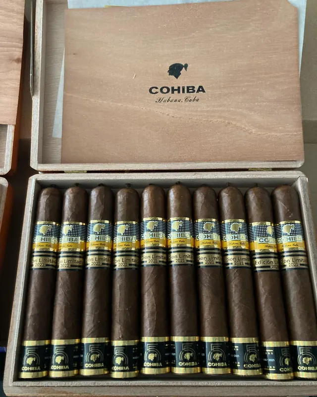 Boxes of Cohiba Behike