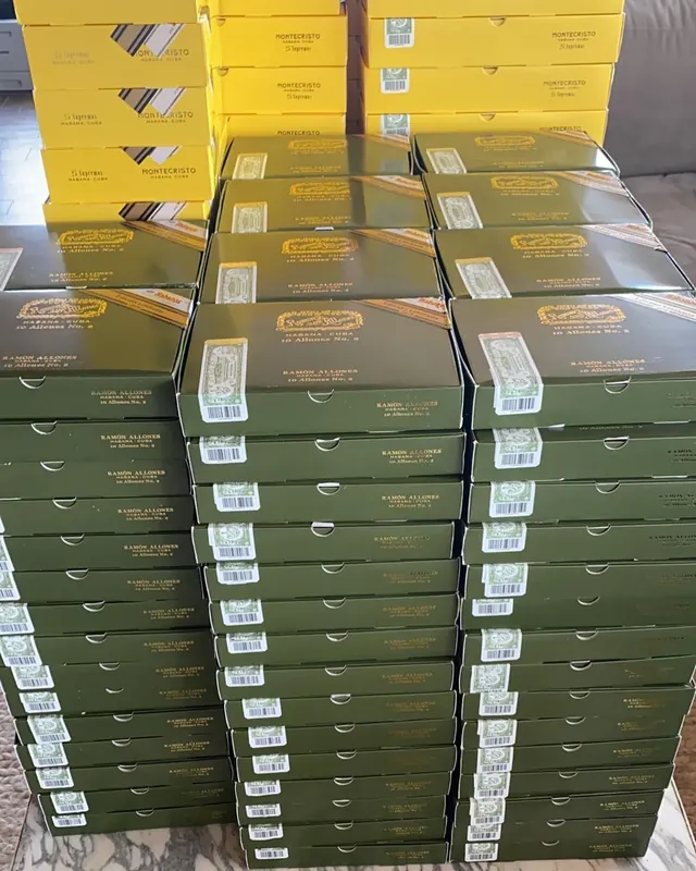A wall of boxes in stock