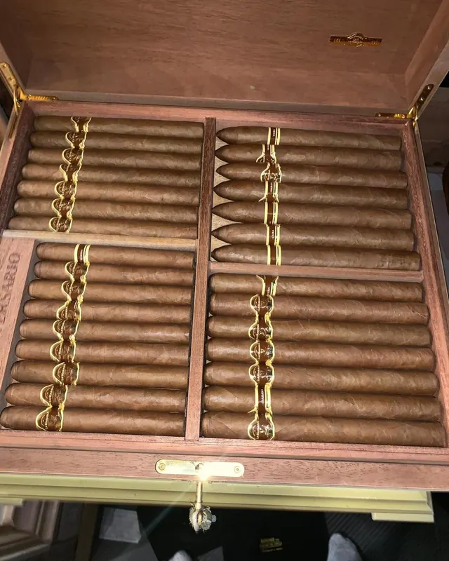 A cabinet of cigars
