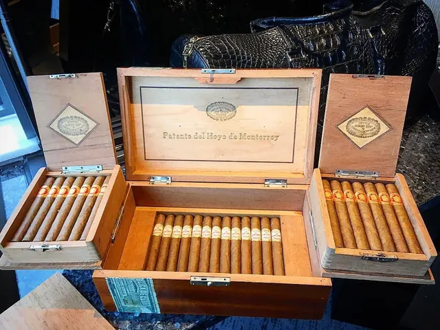Pre-embargo Hoyo de Monterrey humidor, circa 1923